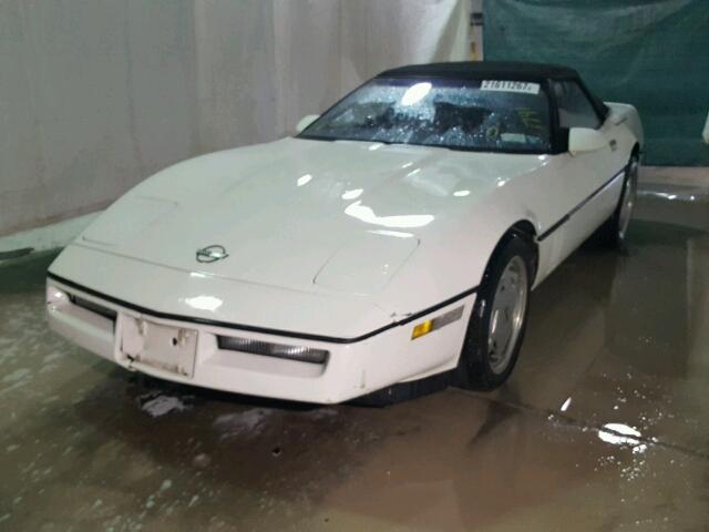 1988 White Chevrolet Corvette front left view