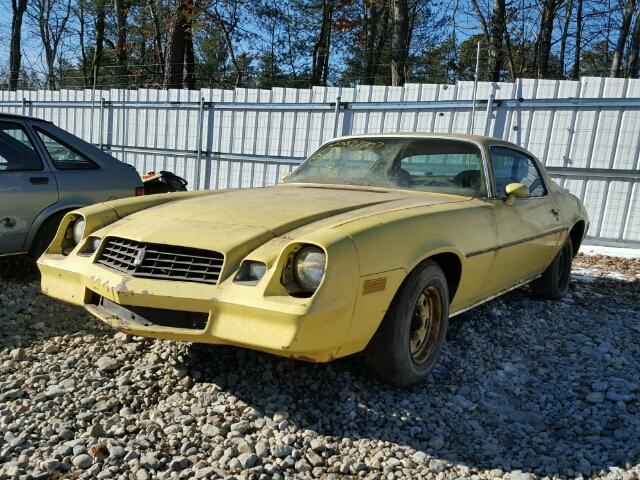 1979 Yellow Chevrolet Camaro front left view