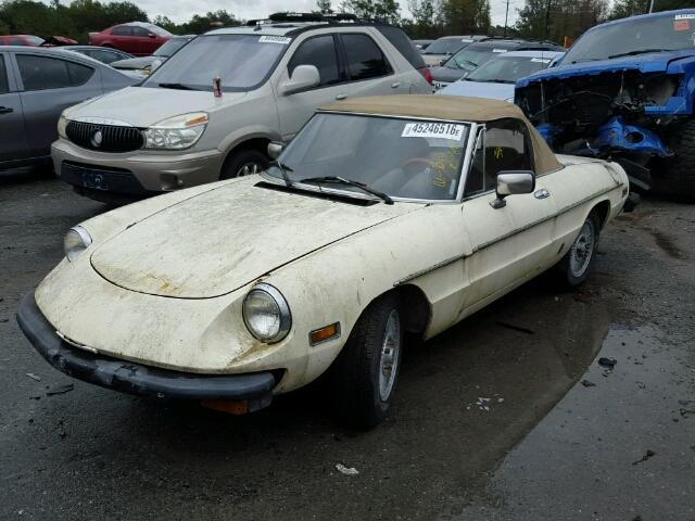 1981 Cream Alfa Spider Veloce front left view