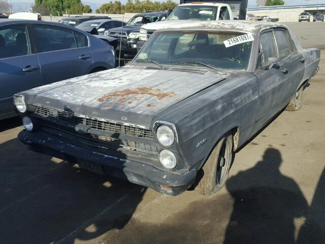 front left view 1967 Two-Tone Gray and Blue Ford Fairlane
