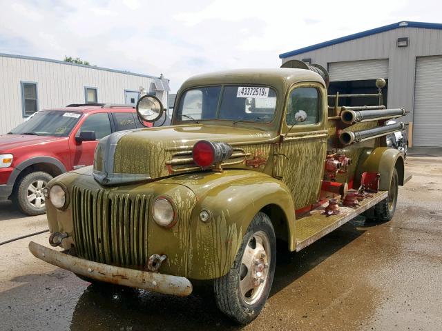 1942 Green Ford Firetruck front left view