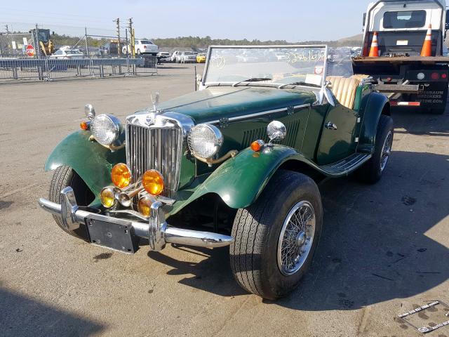 1952 Green MG TD - front left view
