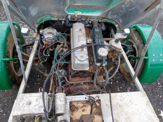 1964 Silver Lotus Super 7 engine