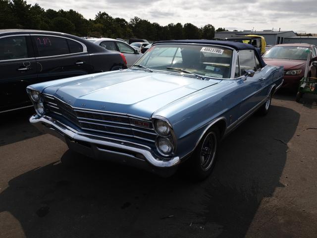 1967 Blue Ford Galaxie 500 2-Door Hardtop 390 V8 - front left view