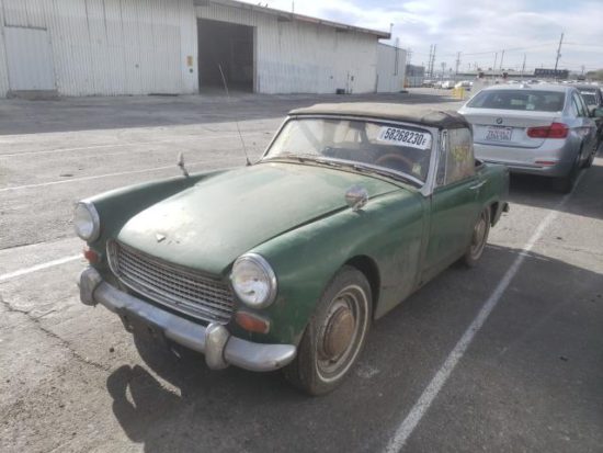 1967 Green Austin-Healey Sprite front left view