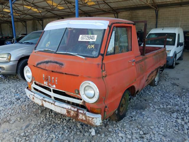 1967 Red Dodge Ram 100 front left view