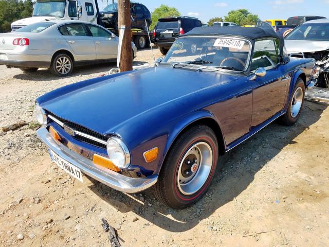 1972 Blue Triumph TR6 - Front left view