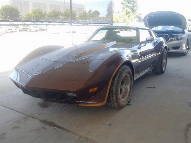 1974 Brown Chevrolet Corvette C3 front left view