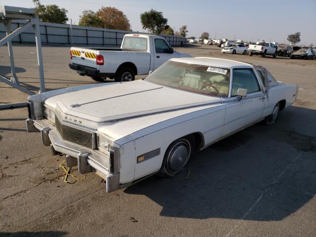 1977 White Cadillac Eldorado
