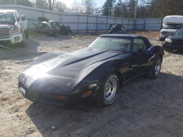 1980 Black Chevrolet Corvette front left view