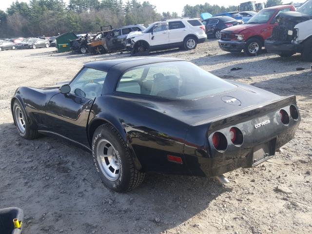 1980 Black Chevrolet Corvette rear left view