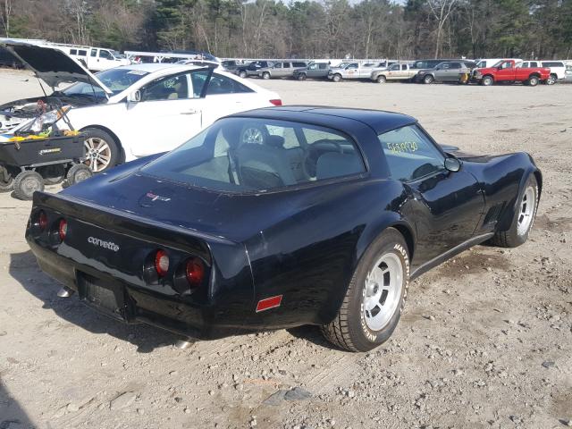 1980 Black Chevrolet Corvette rear right view
