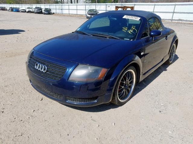 2002 Blue Audi TT, front left view