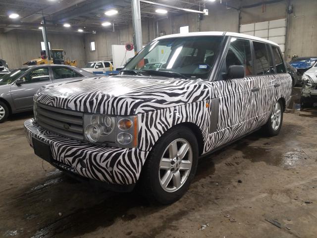 2003 Zebra-Striped Black and White Land Rover Range Rover front left view