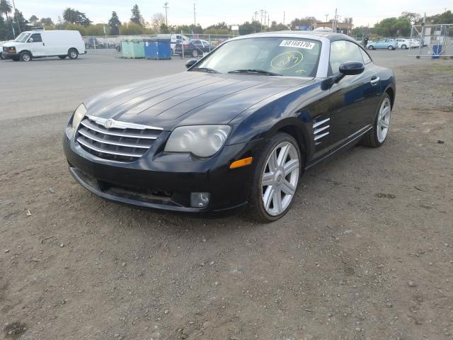 2004 Black Chrysler Crossfire front left view
