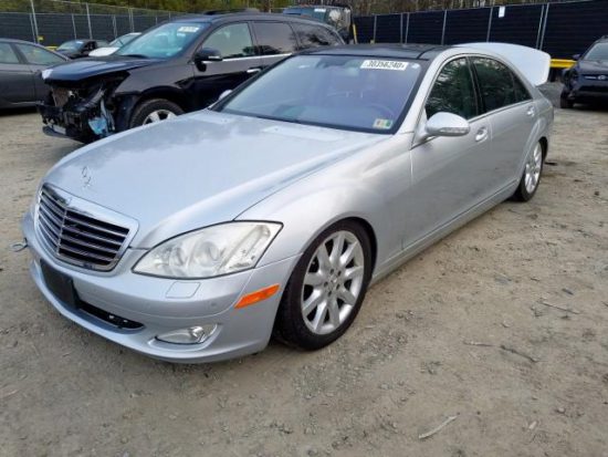 2007 Silver Mercedes-Benz S 550 4MATIC front left