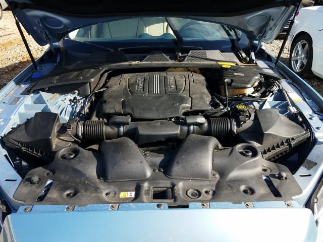 2011 Blue Jaguar XJ engine