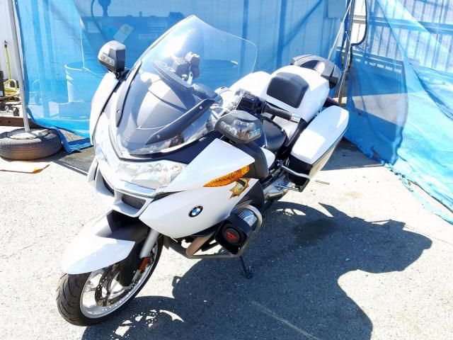 2007 White BMW R1200 RT, front left view