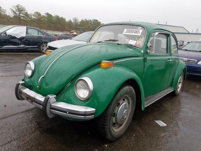 1970 Green Volkswagen Beetle - front left view