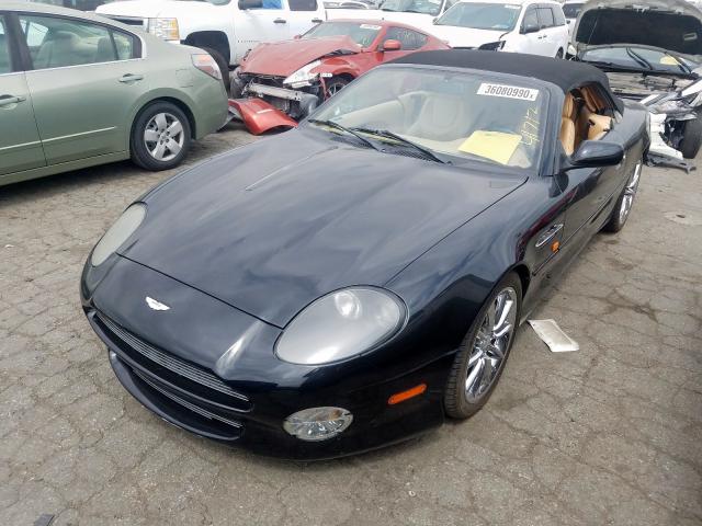 2002 Black Aston Martin DB7 Vantage, front left view
