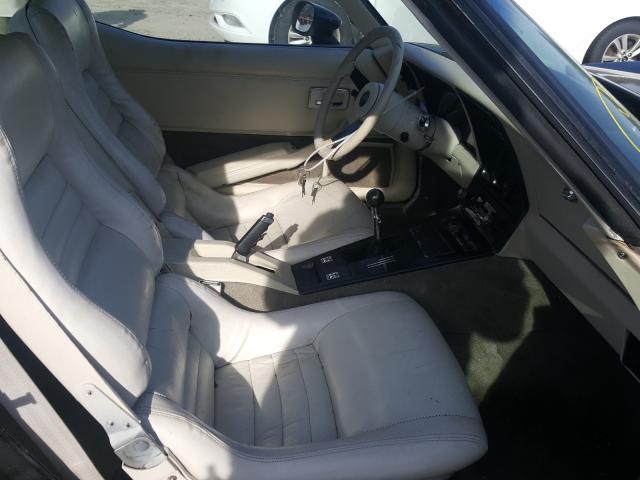 1980 Black Chevrolet Corvette front seat, right