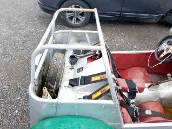 1964 Silver Lotus Super 7 - rear interior