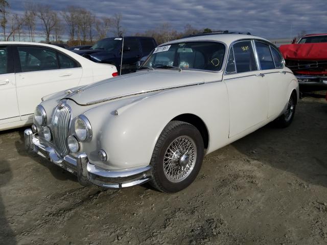 1966 Opalescent Silver Grey Jaguar Mark 2 front left view