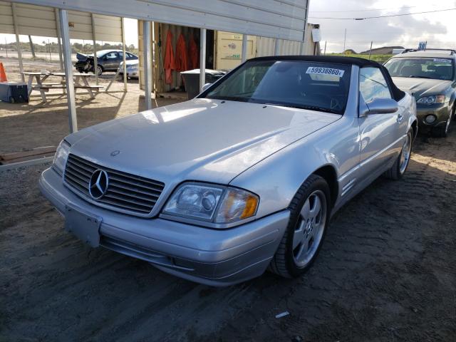 1999 Brilliant Silver Metallic Mercedes-Benz SL 500 front left view