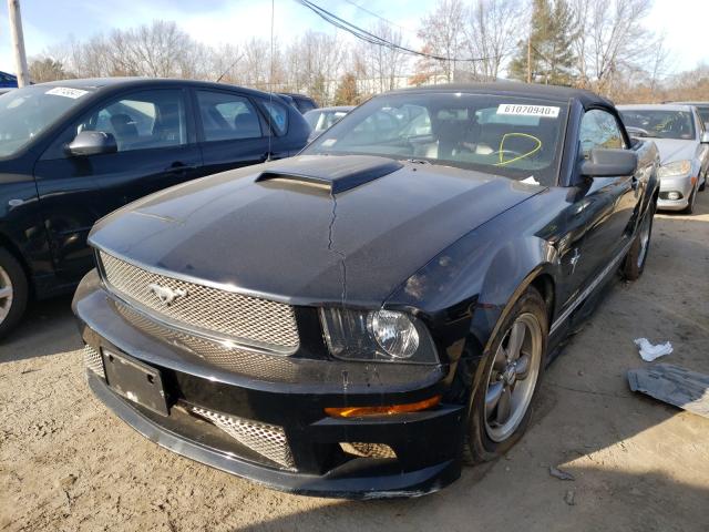 2005 Ebony Black Ford Mustang GT front left view