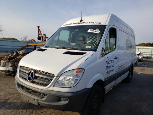 2013 White Mercedes Benz Sprinter front left view
