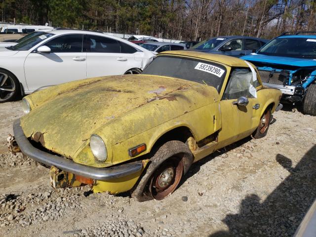 1976 Yellow Triumph Spitfire front left