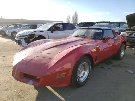1981 Red Chevrolet Corvette (C3) - front left view