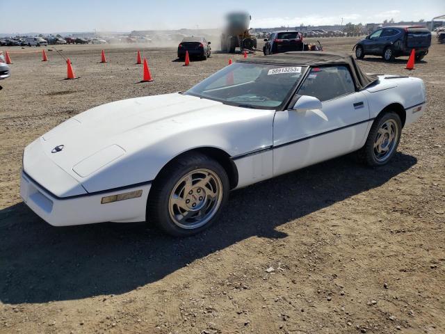 1990 White Chevrolet Corvette - front left view