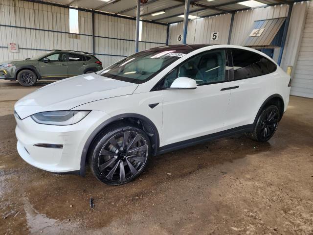 2023 White Tesla Model X - front left view